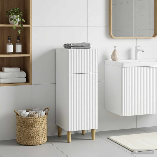 vidaXL Ντουλάπι Αποθήκευσης Μπάνιου ARNHEM Λευκό 30 x 31 x 80 εκ.