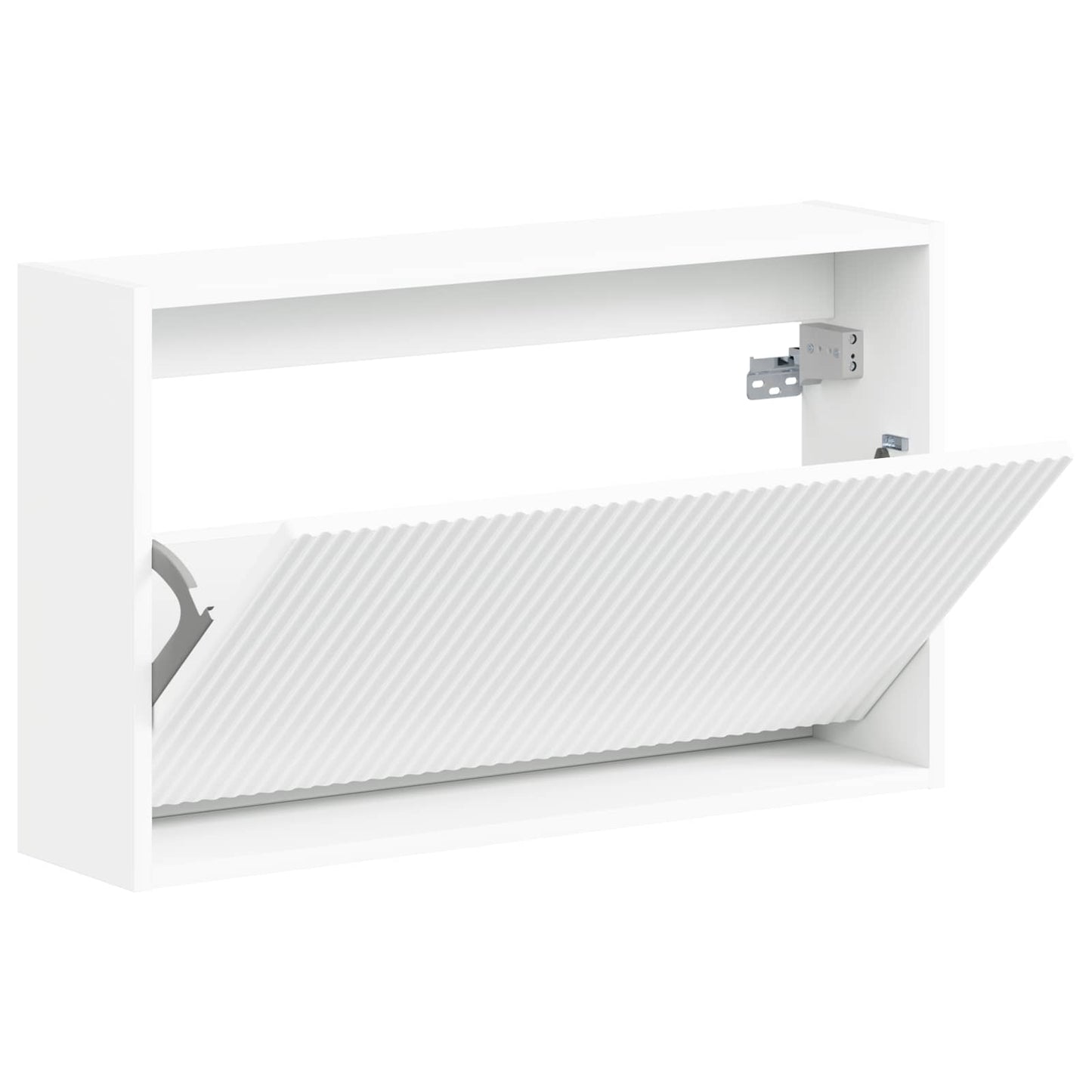 vidaXL Τοίχου Ντουλάπα Παπουτσιών ARNHEM 71 x 17 x 43 εκ Λευκό