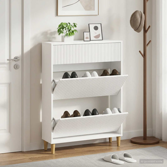vidaXL Ντουλάπα Παπουτσιών ARNHEM 78 x 24 x 103 εκ. Επεξεργασμένο Ξύλο