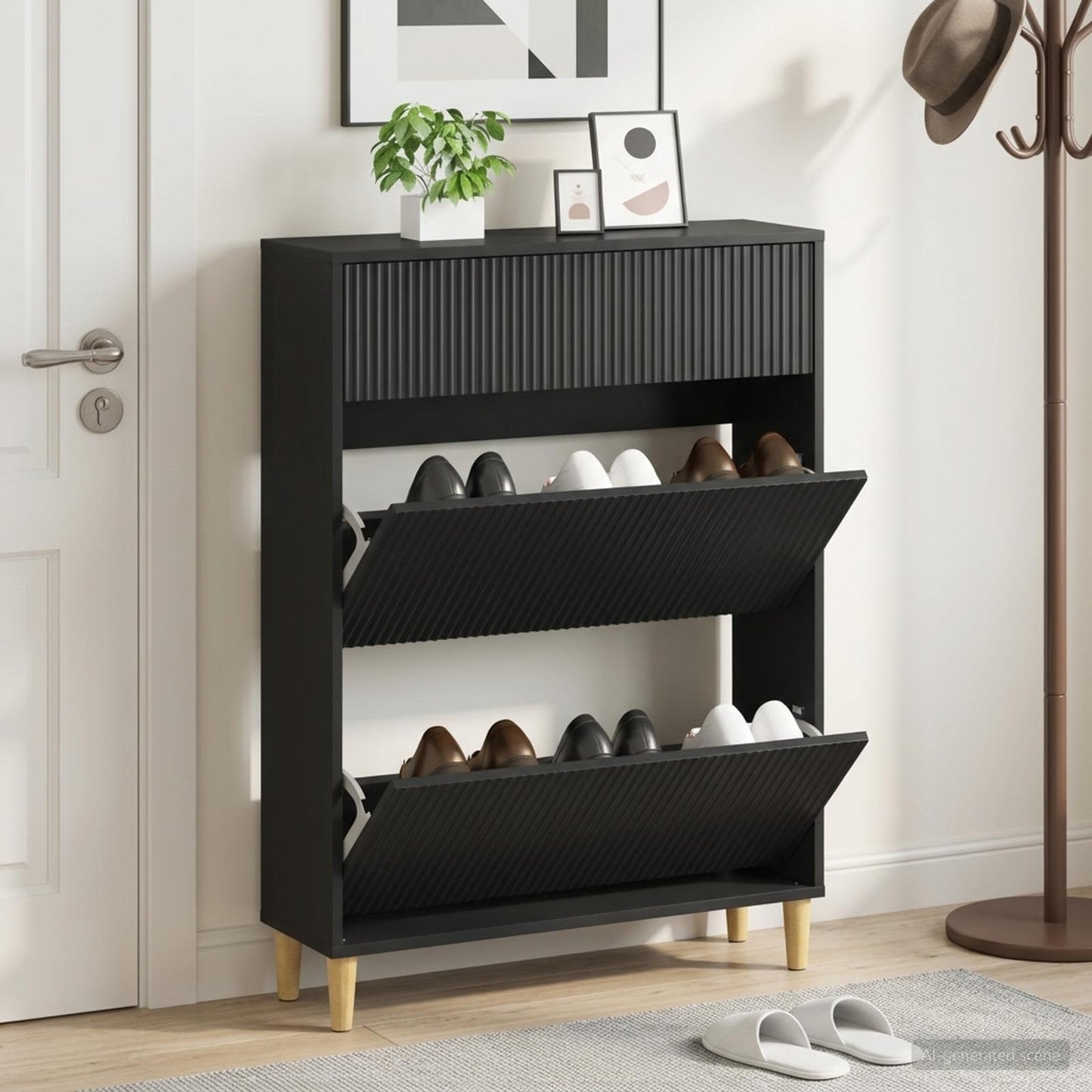 vidaXL Ντουλάπα Παπουτσιών ARNHEM 78 x 24 x 103 εκ. Επεξεργασμένο Ξύλο