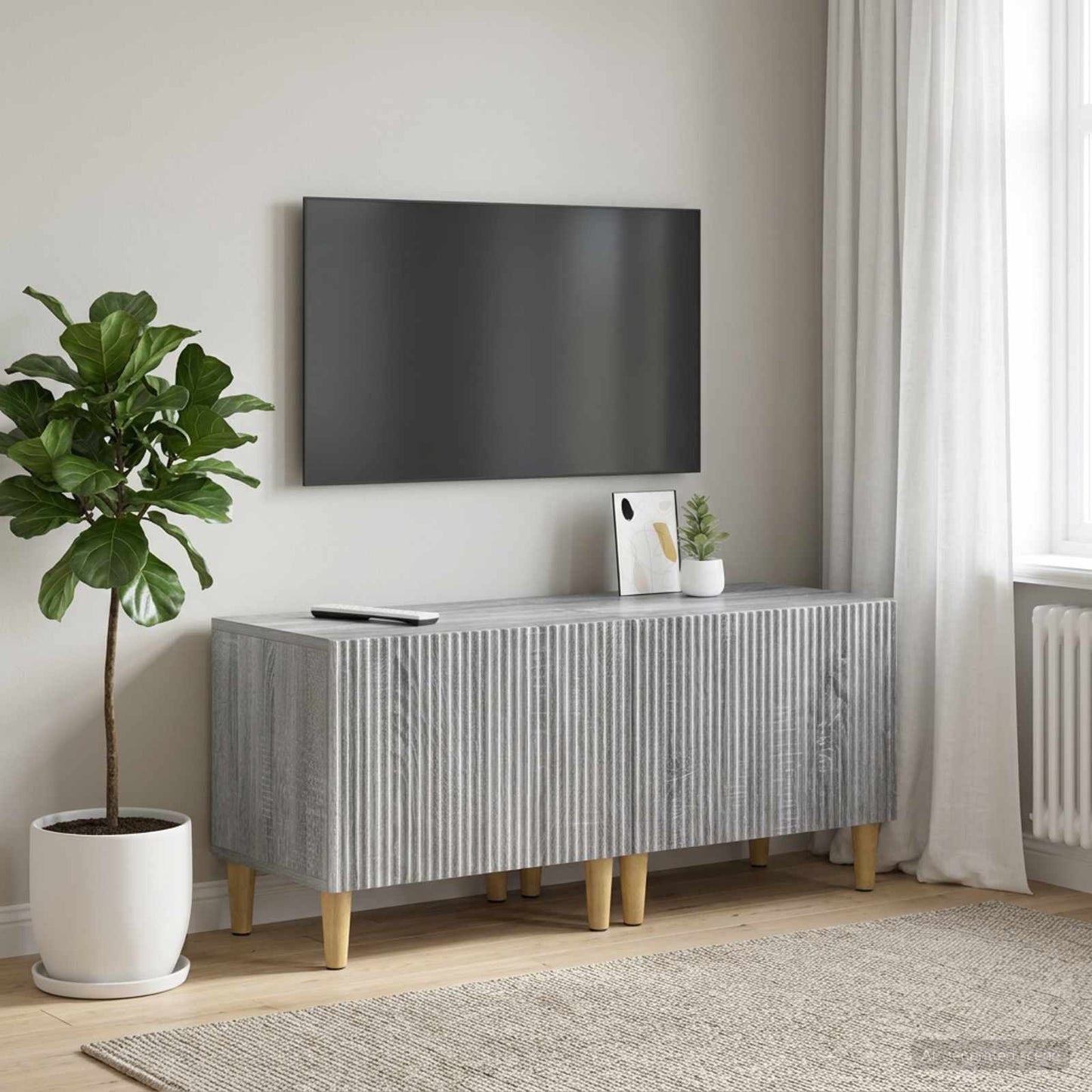 vidaXL Ντουλάπι TV Γκρι Sonoma Επεξεργασμένο Ξύλο