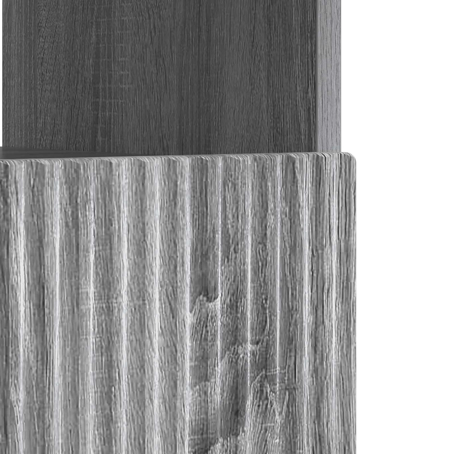 vidaXL Ντουλάπα LED Τηλεόρασης Γκρι Sonoma Επεξεργασμένο Ξύλο