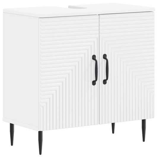 vidaXL Ντουλάπα Νιπτήρα Mπάνιου HAARLEM Λευκό 59,5 x 31,5 x 59 εκ.