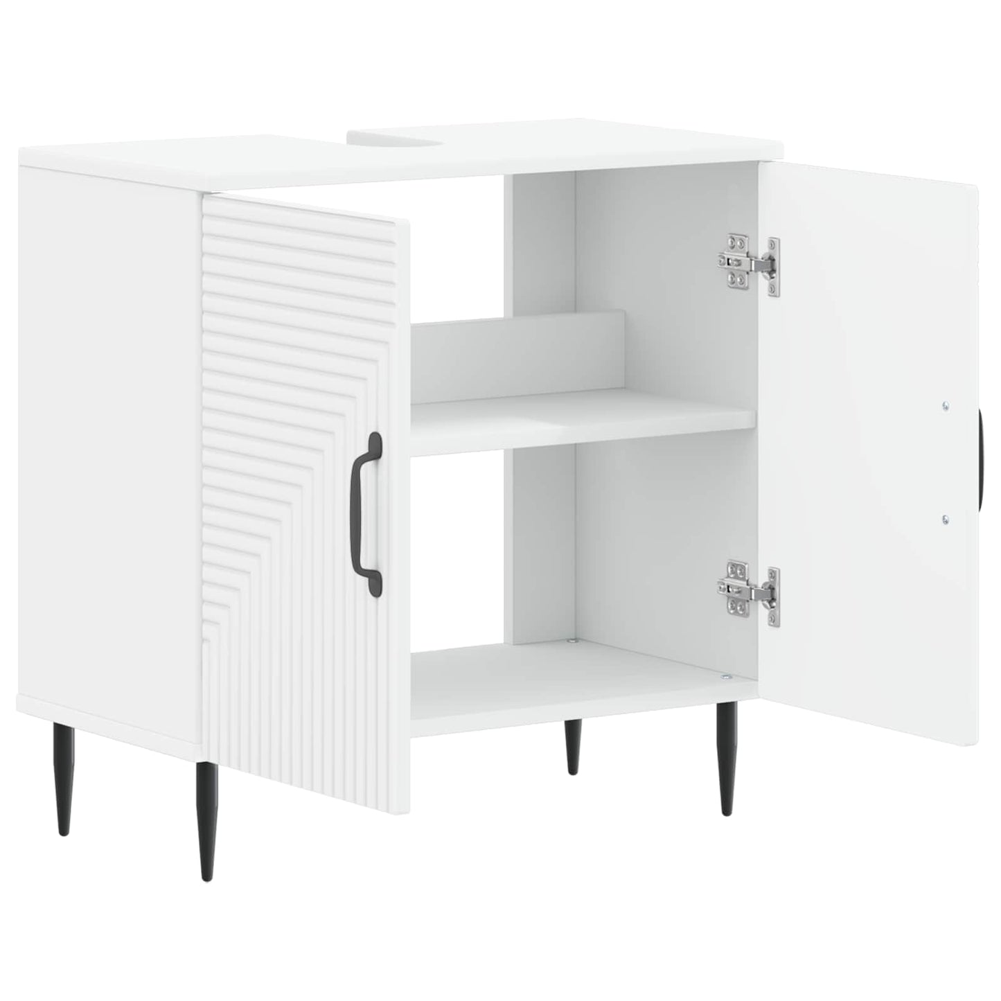 vidaXL Ντουλάπα Νιπτήρα Mπάνιου HAARLEM Λευκό 59,5 x 31,5 x 59 εκ.