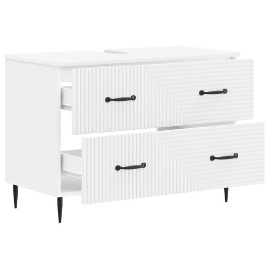 vidaXL Ντουλάπα Νιπτήρα Mπάνιου HAARLEM Λευκό 82 x 41 x 58,5 εκ