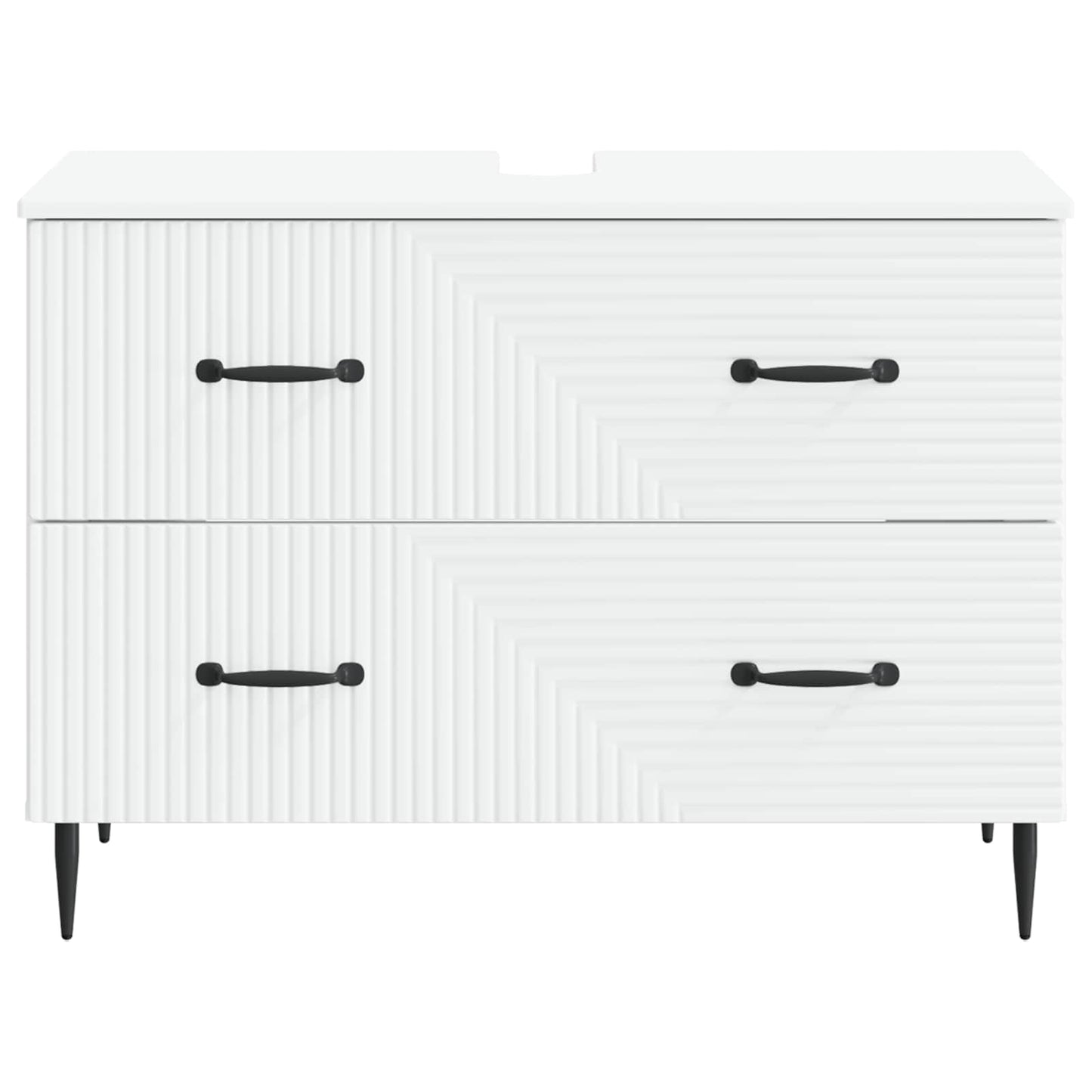 vidaXL Ντουλάπα Νιπτήρα Mπάνιου HAARLEM Λευκό 82 x 41 x 58,5 εκ