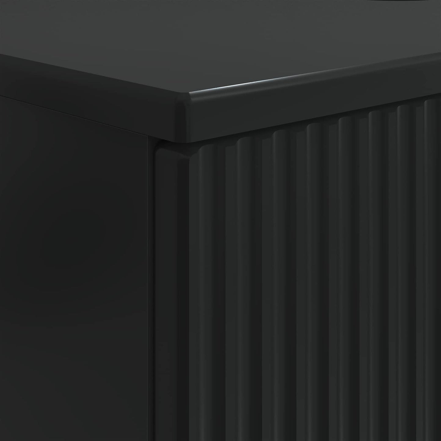 vidaXL Ντουλάπα Νιπτήρα Mπάνιου HAARLEM Μαύρο 82 x 41 x 58,5 εκ