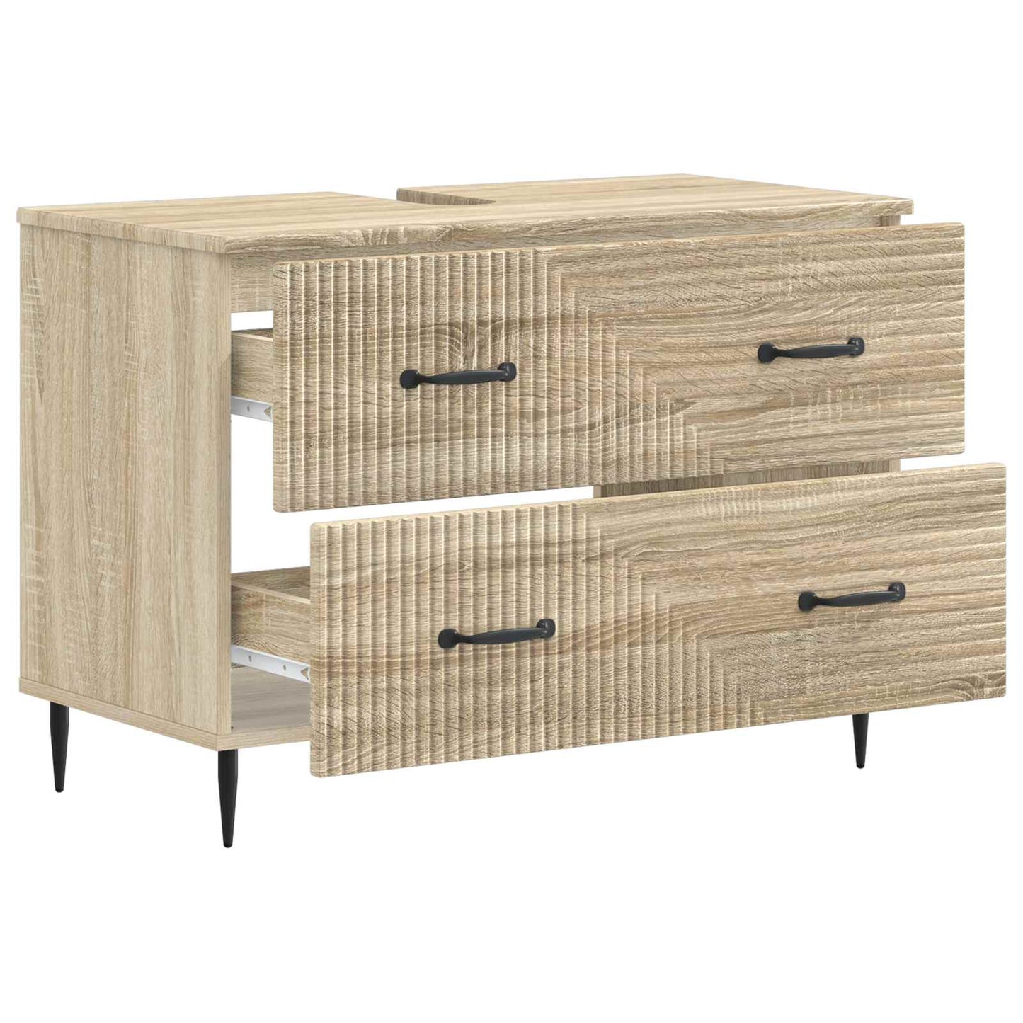 vidaXL Ντουλάπα Νιπτήρα Mπάνιου HAARLEM Sonoma Δρυς 82 x 41 x 58,5 εκ