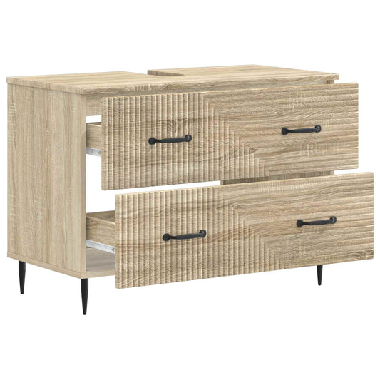 vidaXL Ντουλάπα Νιπτήρα Mπάνιου HAARLEM Sonoma Δρυς 82 x 41 x 58,5 εκ