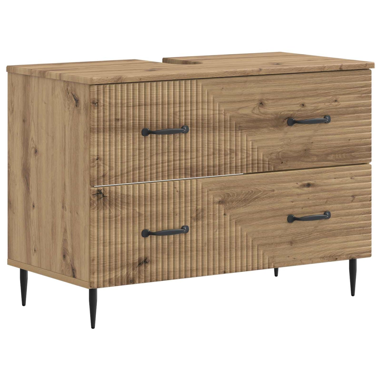 vidaXL Ντουλάπα Νιπτήρα Mπάνιου HAARLEM Artisan Δρυς 82 x 41 x 58,5 εκ