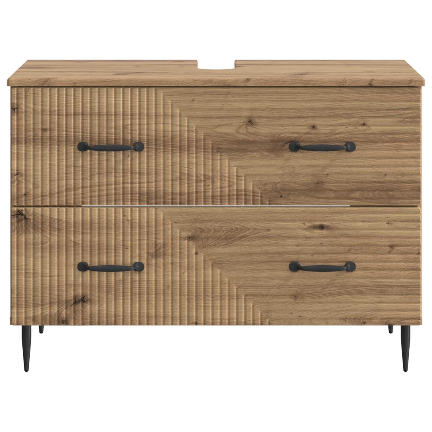 vidaXL Ντουλάπα Νιπτήρα Mπάνιου HAARLEM Artisan Δρυς 82 x 41 x 58,5 εκ
