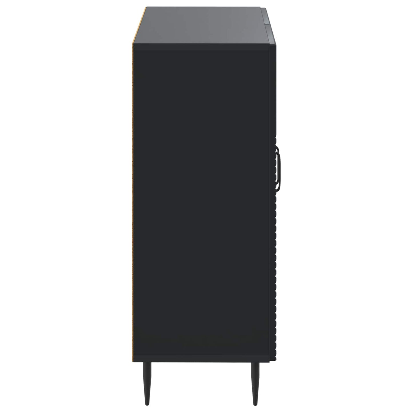 vidaXL Ντουλάπι Αποθήκευσης Μπάνιου HAARLEM Μαύρο 59,5 x 31 x 80 εκ