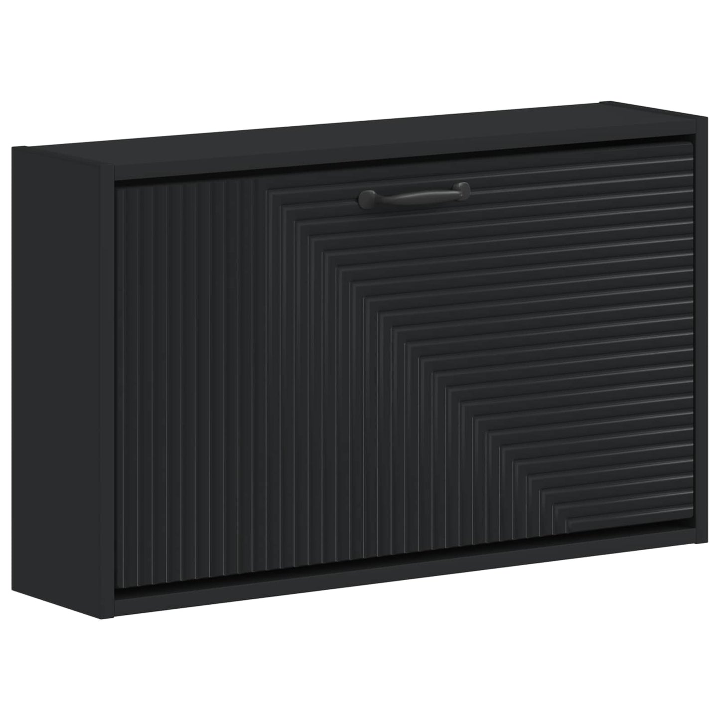 vidaXL Τοίχου Ντουλάπα Παπουτσιών HAARLEM 71 x 17 x 43 εκ Μαύρο