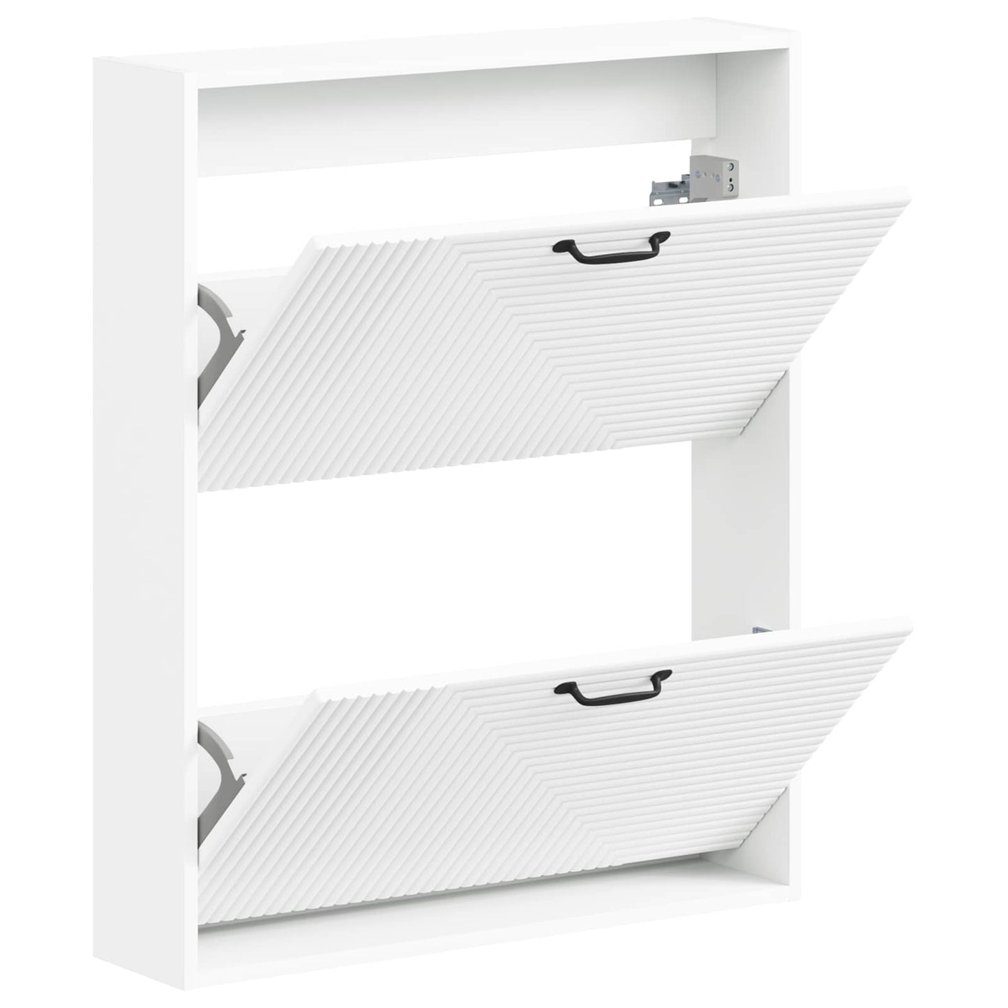 vidaXL Τοίχου Ντουλάπα Παπουτσιών HAARLEM 71 x 17 x 86 εκ. Λευκό