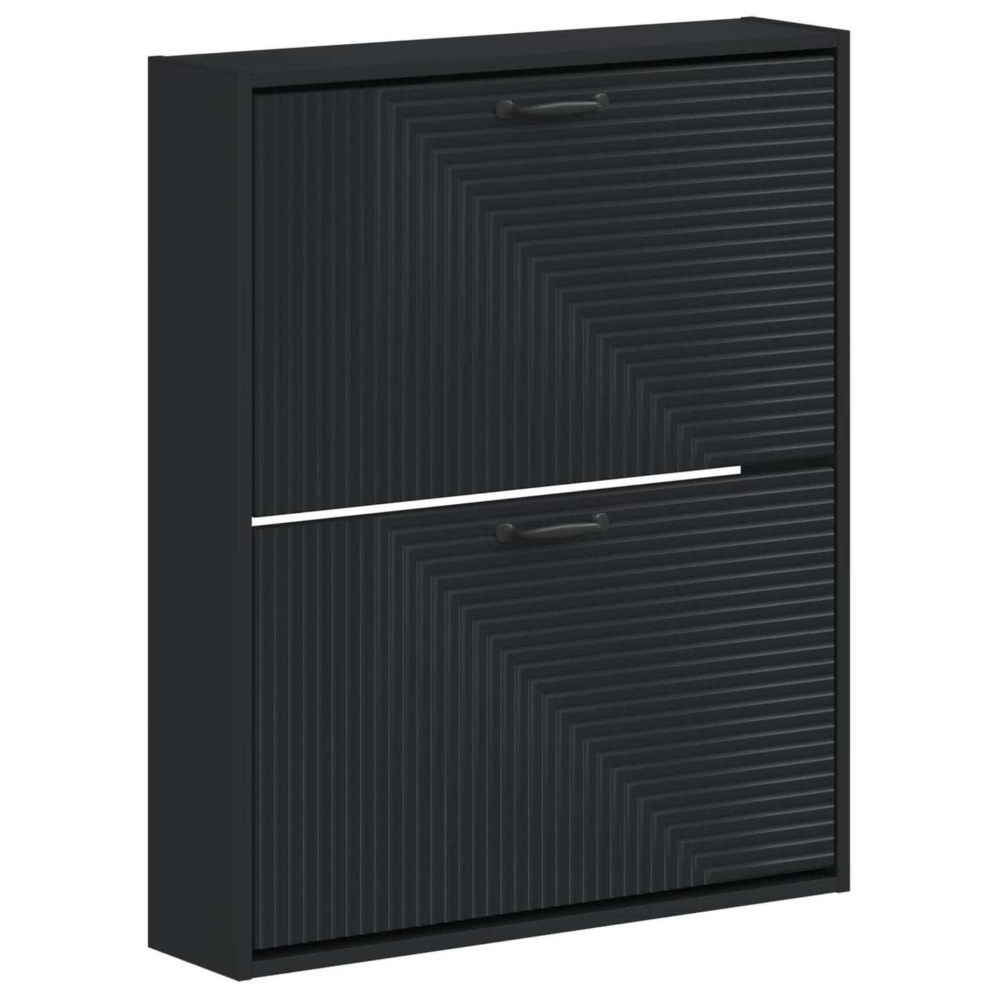 vidaXL Τοίχου Ντουλάπα Παπουτσιών HAARLEM 71 x 17 x 86 εκ. Μαύρο
