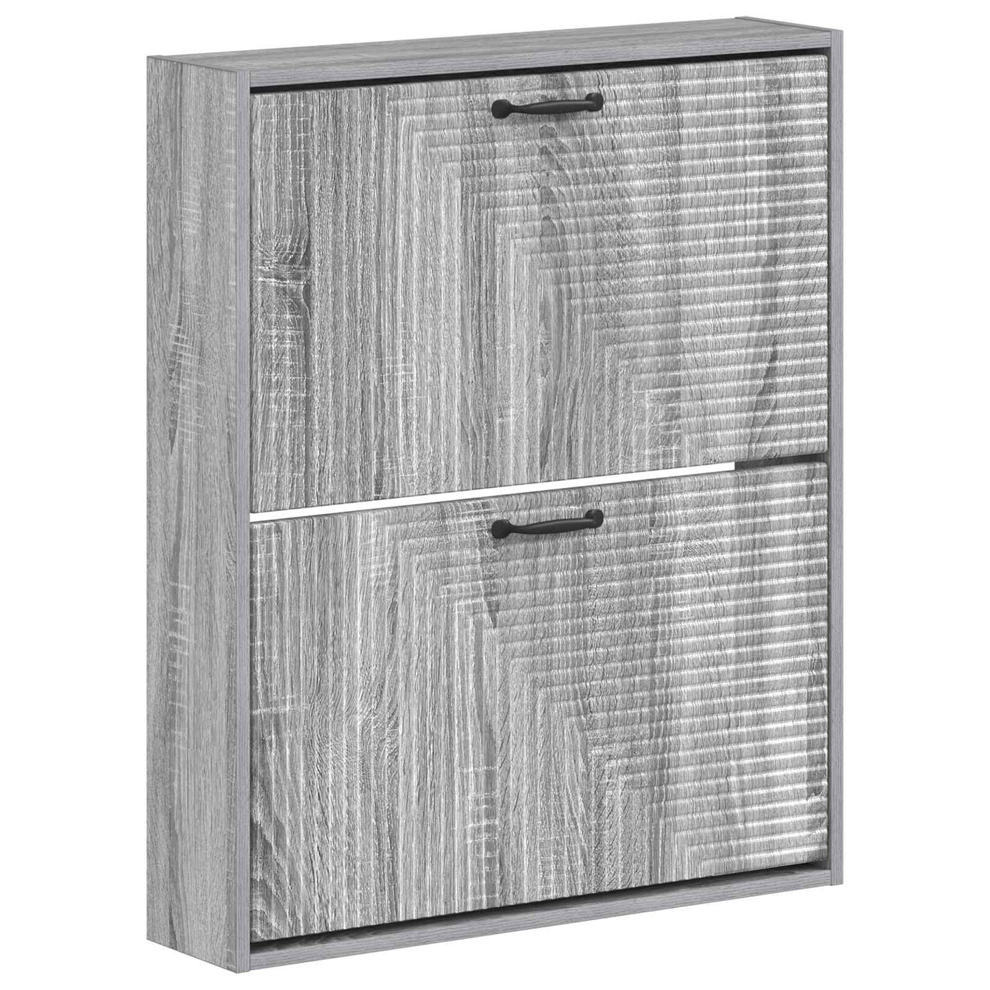 vidaXL Τοίχου Ντουλάπα Παπουτσιών HAARLEM 71 x 17 x 86 εκ. Γκρι Sonoma
