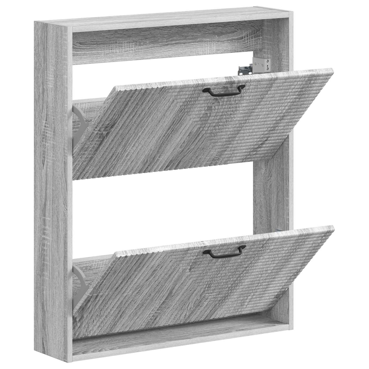 vidaXL Τοίχου Ντουλάπα Παπουτσιών HAARLEM 71 x 17 x 86 εκ. Γκρι Sonoma