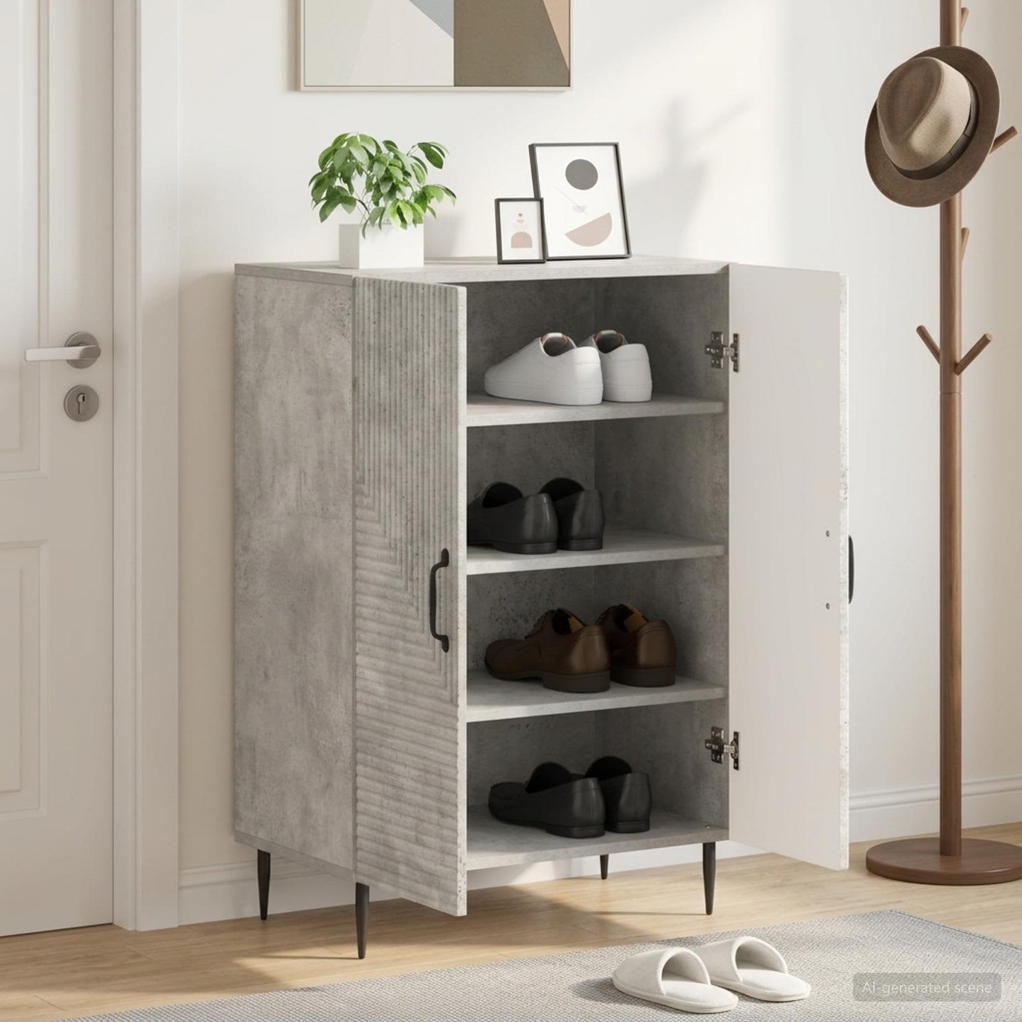 vidaXL Ντουλάπα Παπουτσιών HAARLEM 59,5 x 39,5 x 89,5 εκ