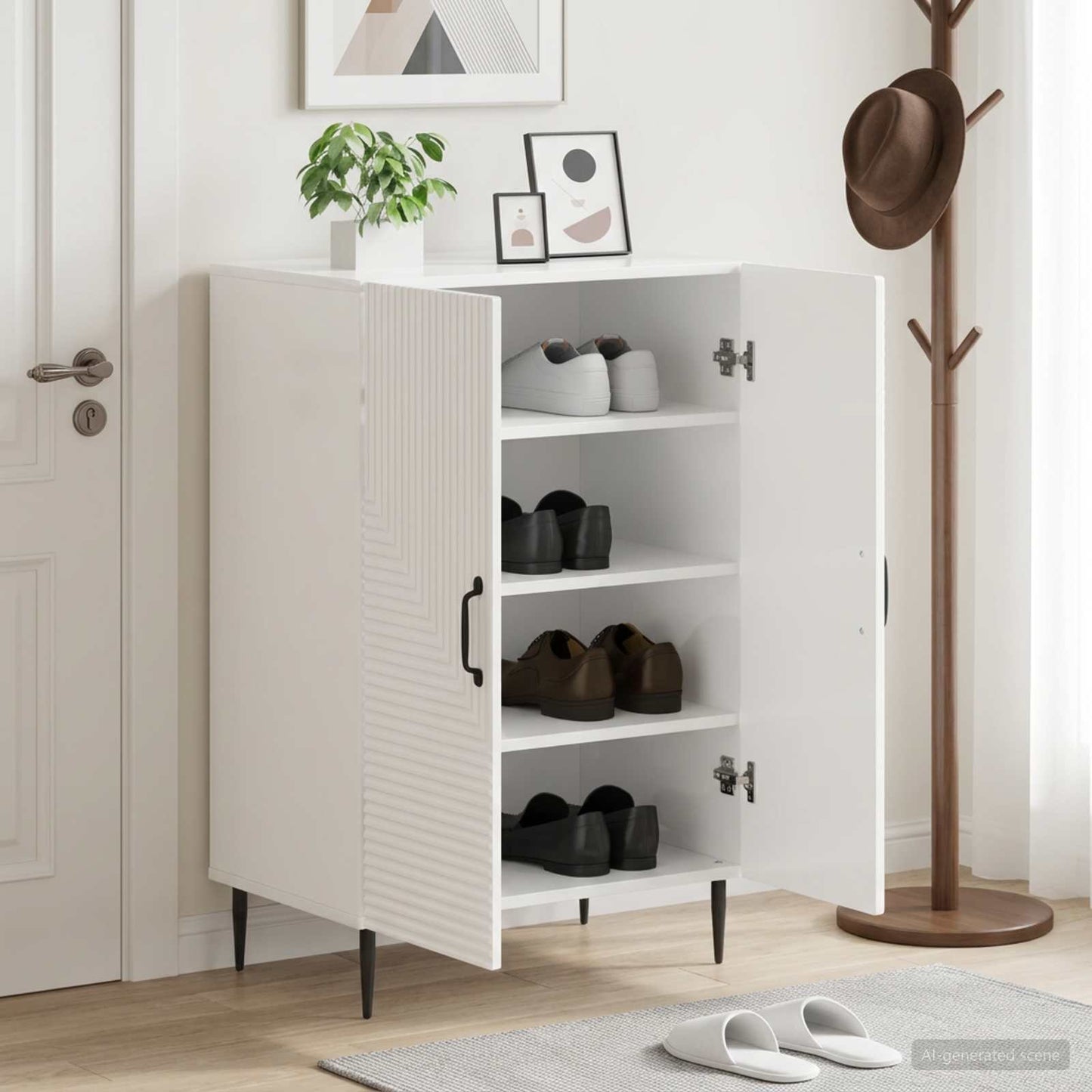 vidaXL Ντουλάπα Παπουτσιών HAARLEM 59,5 x 39,5 x 89,5 εκ