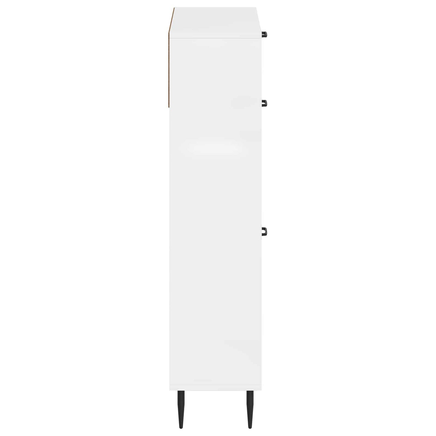 vidaXL Ντουλάπα Παπουτσιών HAARLEM 78 x 24 x 103 εκ. Γυαλιστερό Λευκό