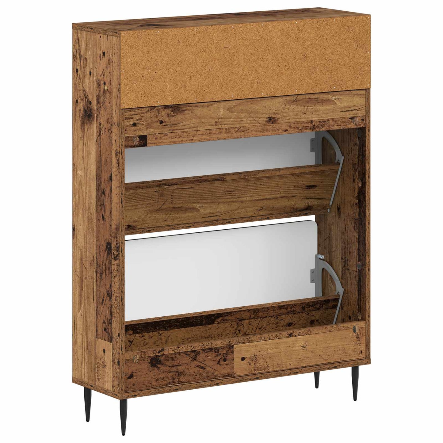 vidaXL Ντουλάπα Παπουτσιών HAARLEM 78 x 24 x 103 εκ. Παλαιωμένο ξύλο