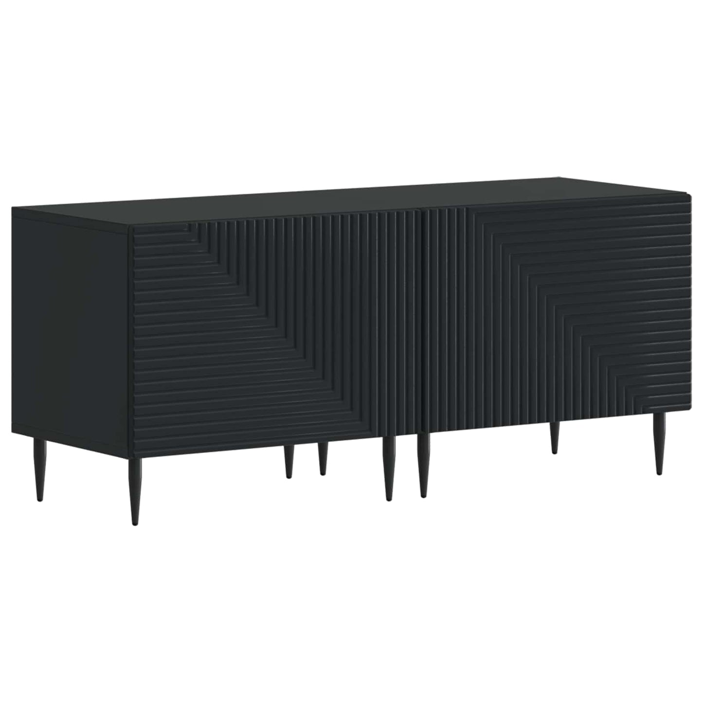 vidaXL Ντουλάπι TV Μαύρο Επεξεργασμένο Ξύλο