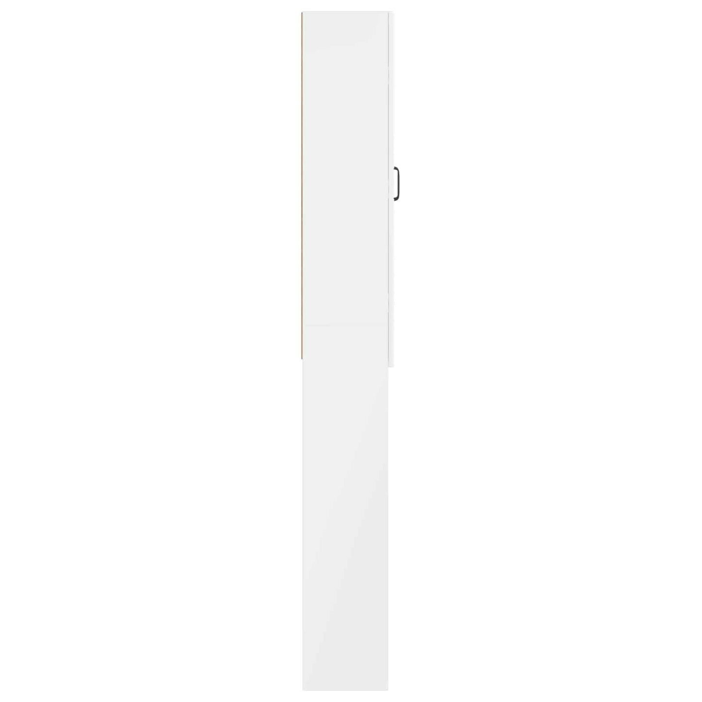 vidaXL Ντουλάπα τουαλέτας HAARLEM Γυαλιστερό Λευκό 66 x 25,5 x 190 εκ.