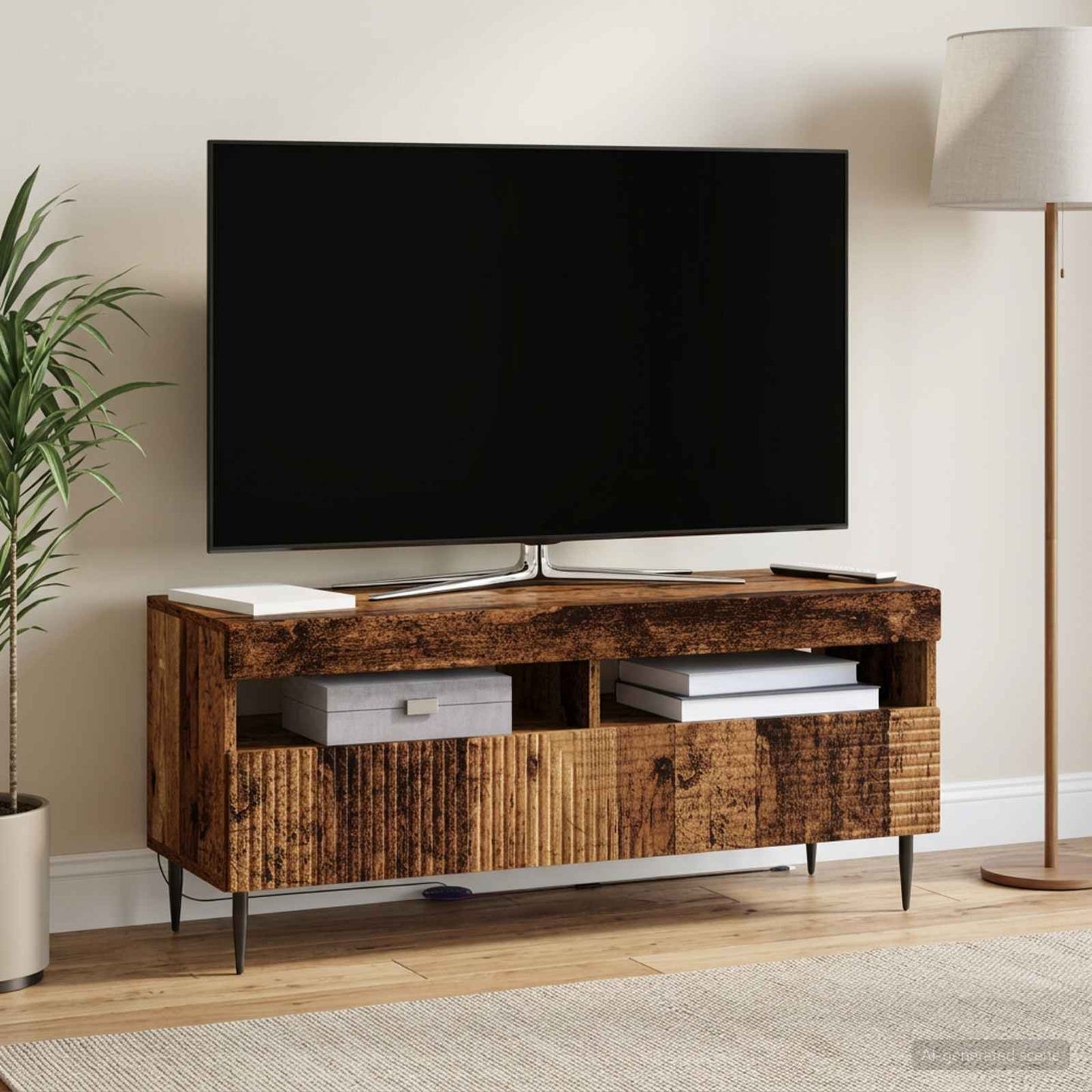 vidaXL Ντουλάπα LED Τηλεόρασης HAARLEM 100 x 35 x 43 εκ.