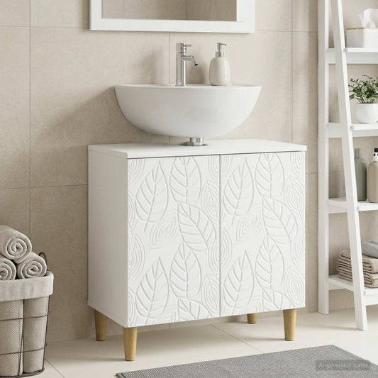 vidaXL Ντουλάπα Νιπτήρα Mπάνιου DELFT Λευκό 59,5 x 31,5 x 59 εκ.