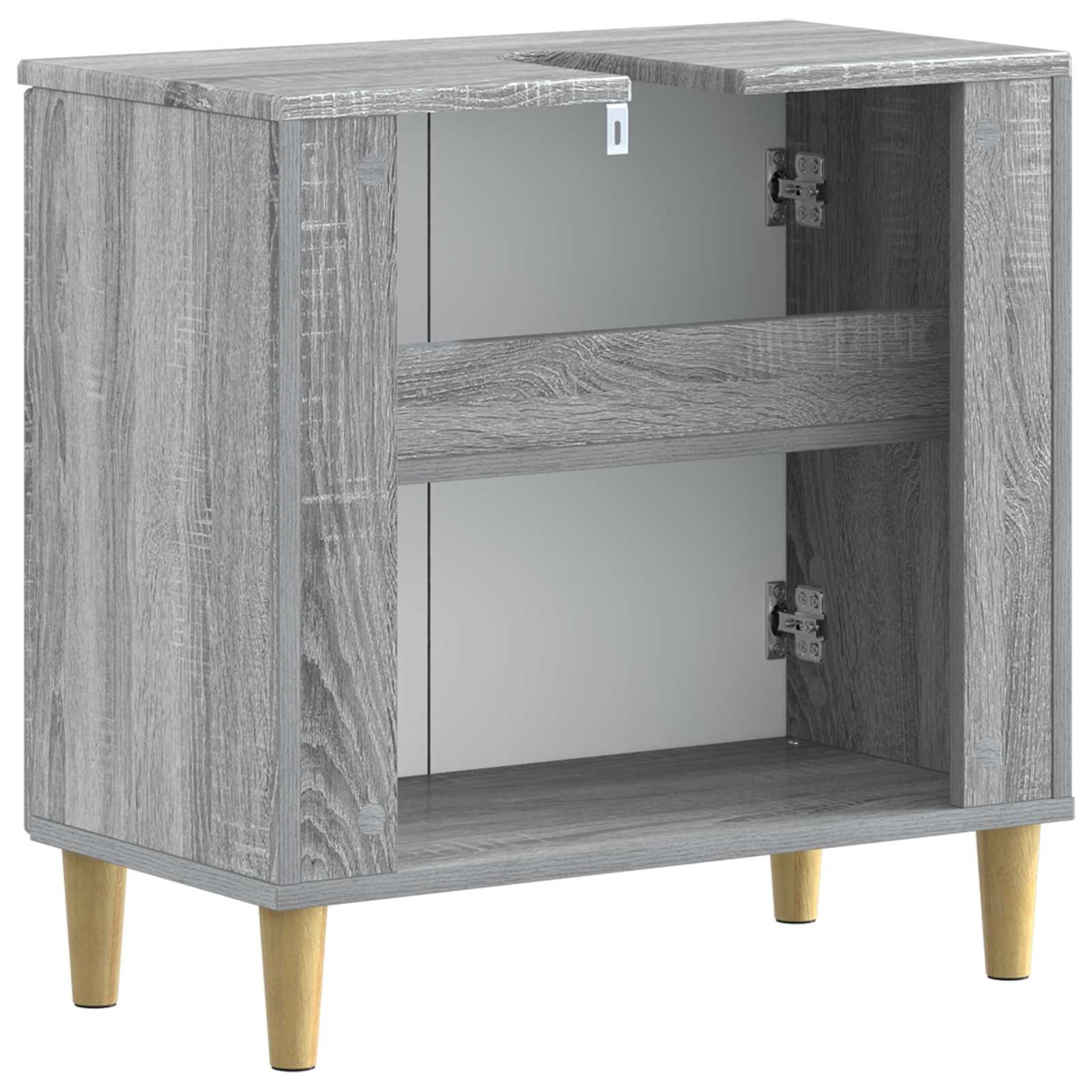 vidaXL Ντουλάπα Νιπτήρα Mπάνιου DELFT Γκρι Sonoma 59,5 x 31,5 x 59 εκ.