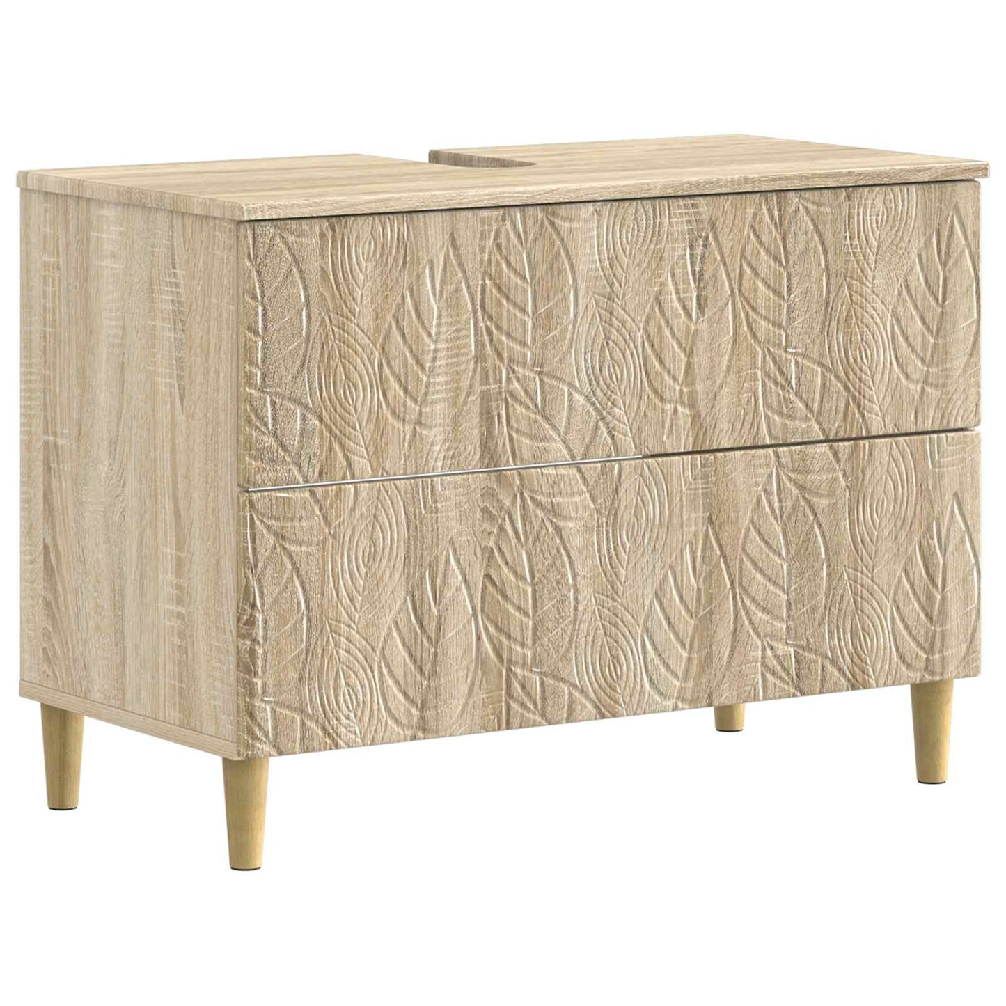 vidaXL Ντουλάπα Νιπτήρα Mπάνιου DELFT Sonoma Δρυς 82 x 41 x 59 εκ