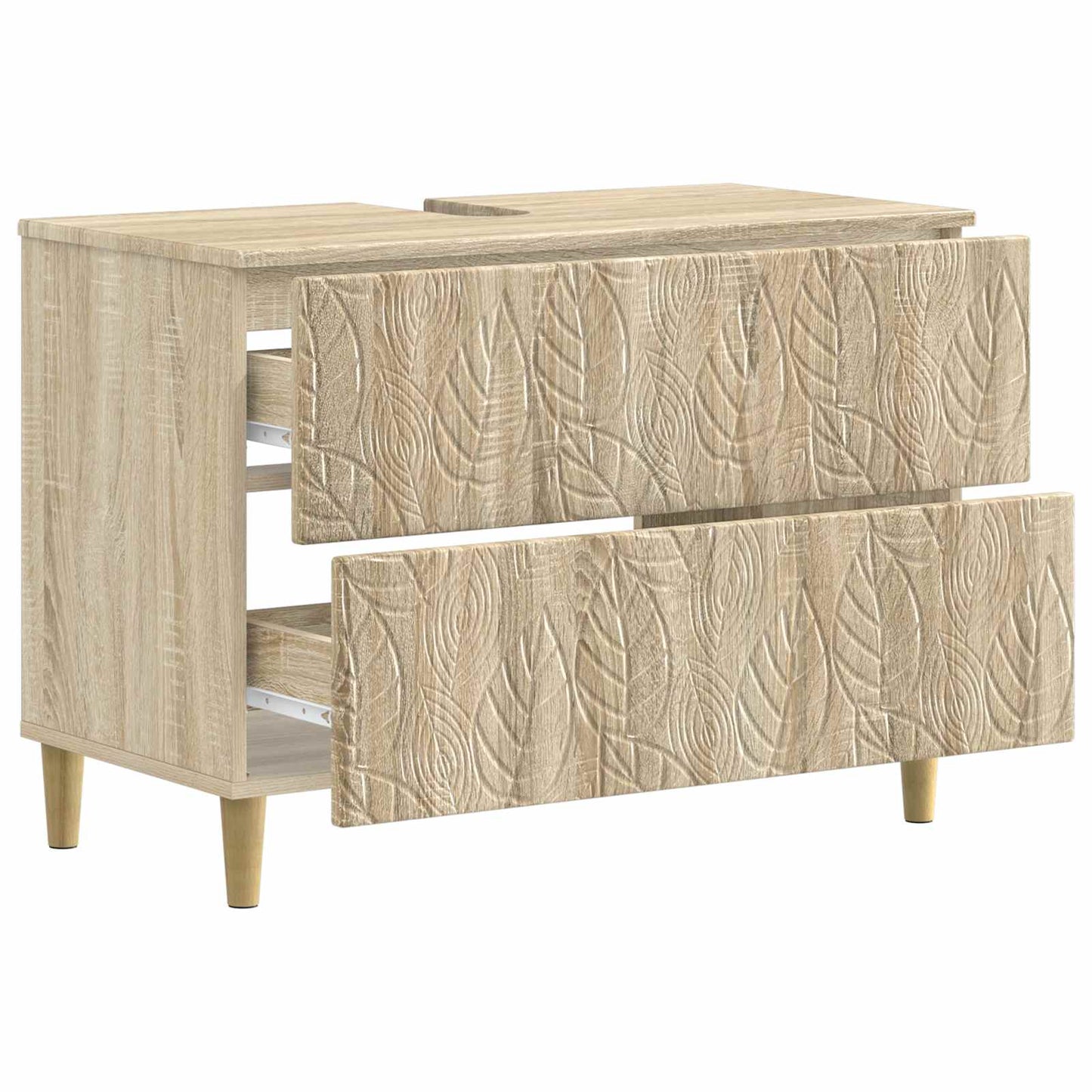 vidaXL Ντουλάπα Νιπτήρα Mπάνιου DELFT Sonoma Δρυς 82 x 41 x 59 εκ