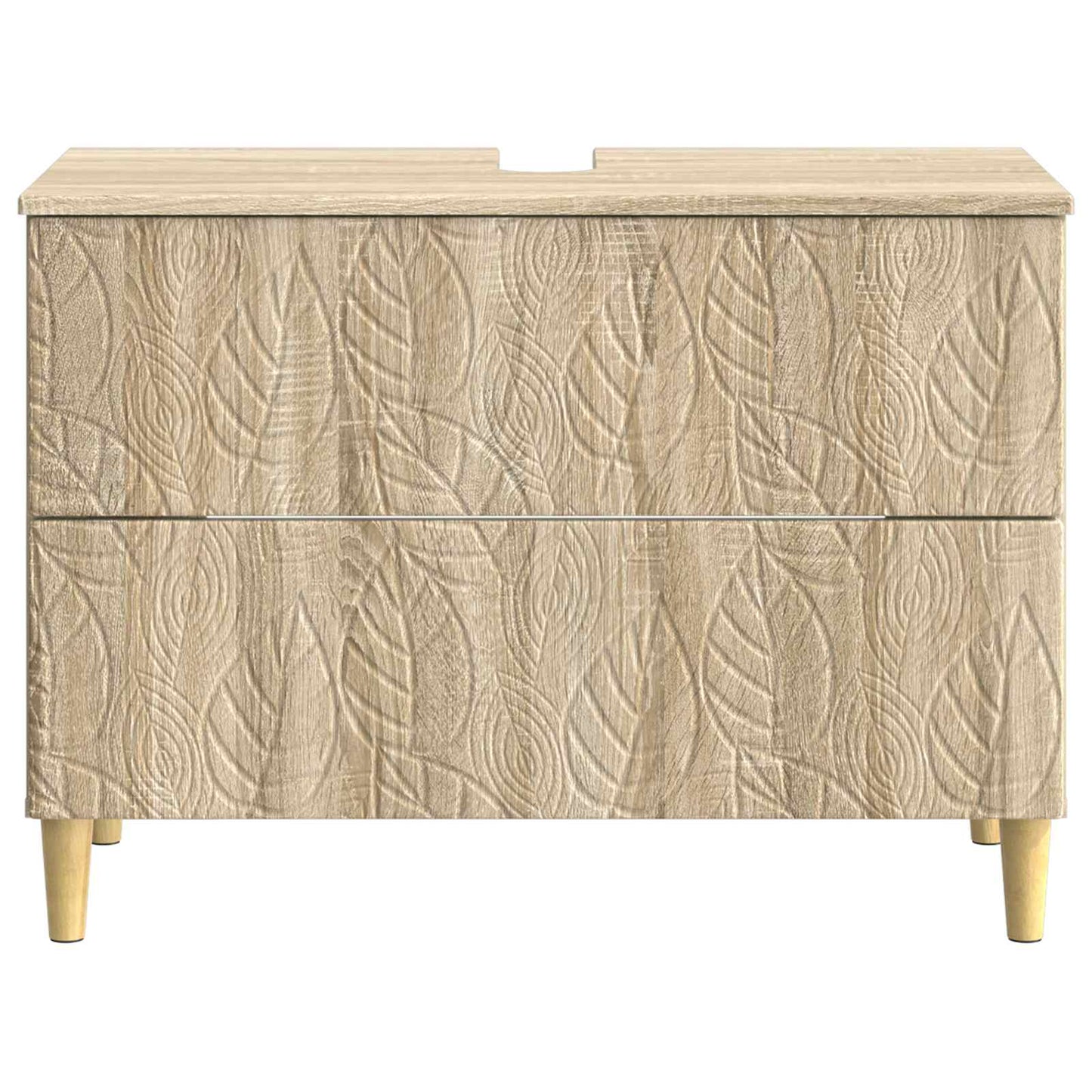 vidaXL Ντουλάπα Νιπτήρα Mπάνιου DELFT Sonoma Δρυς 82 x 41 x 59 εκ
