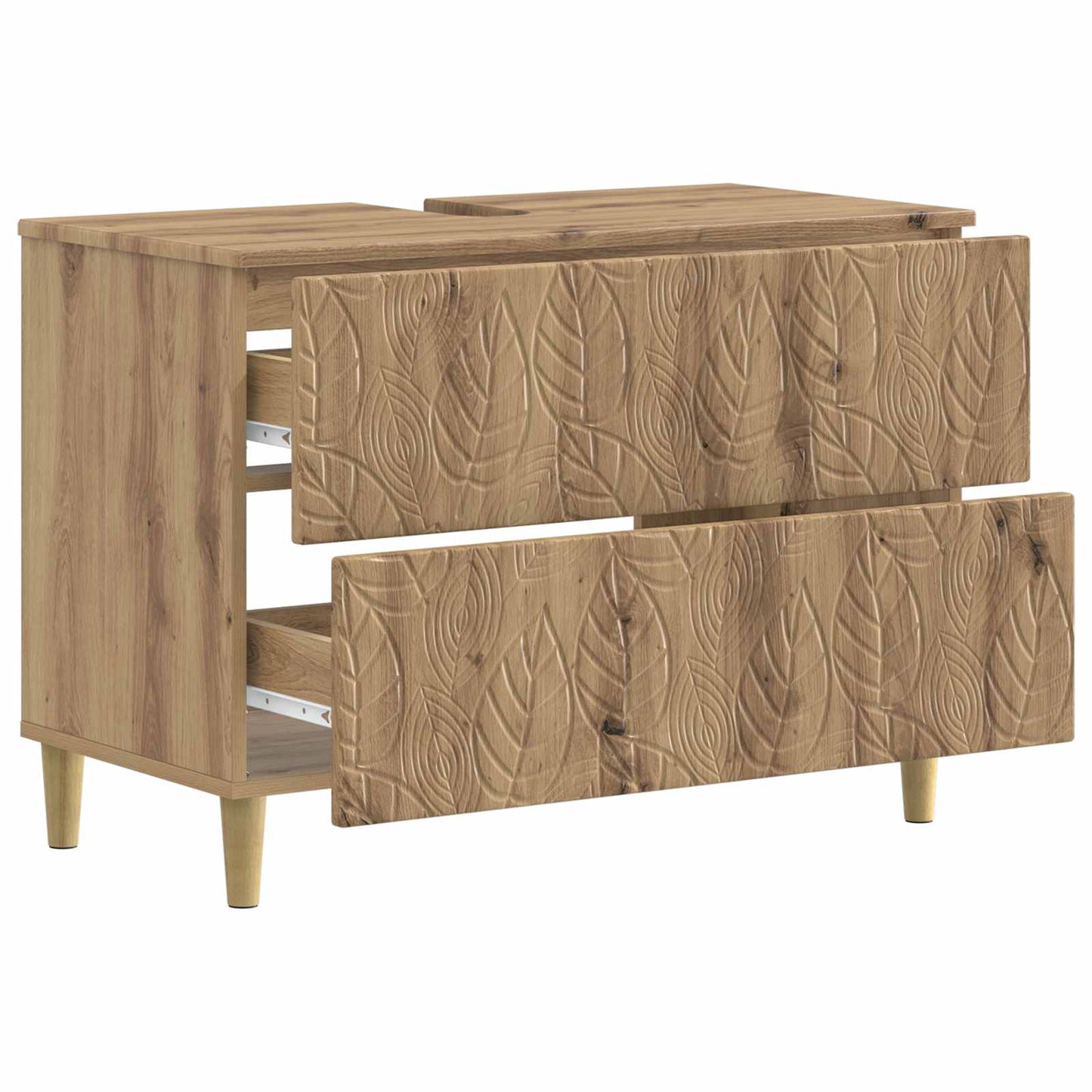 vidaXL Ντουλάπα Νιπτήρα Mπάνιου DELFT Artisan Δρυς 82 x 41 x 59 εκ
