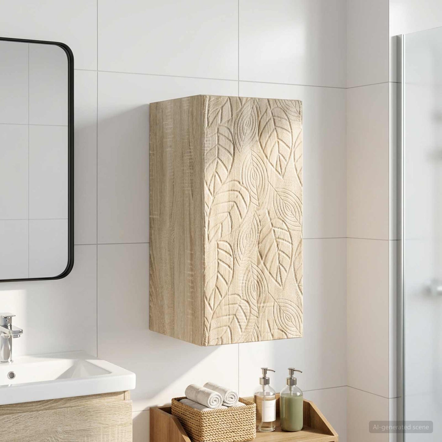 vidaXL Ντουλάπα τοίχου μπάνιου DELFT Sonoma Δρυς 30 x 31 x 59 εκ.