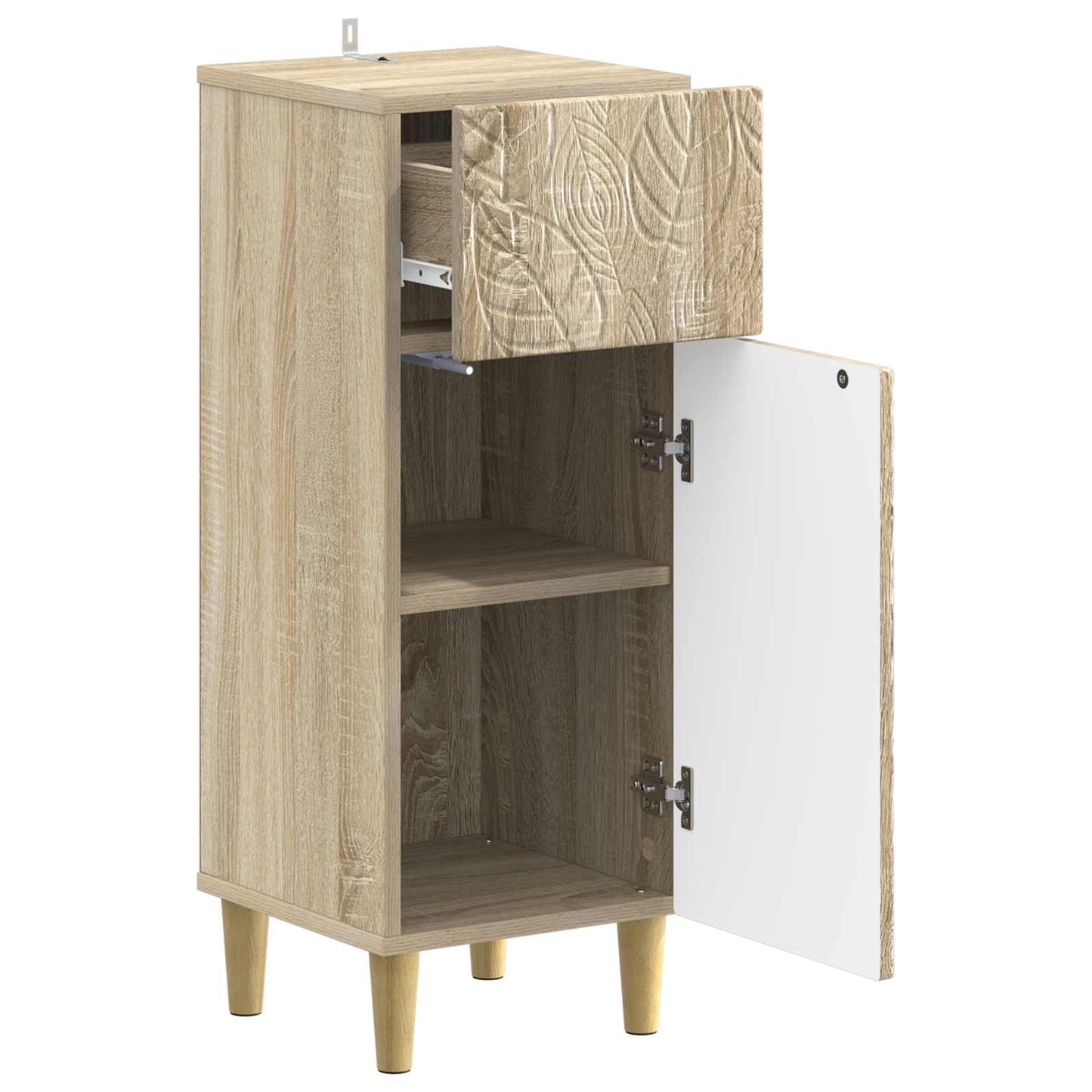 vidaXL Ντουλάπι Αποθήκευσης Μπάνιου DELFT Sonoma Δρυς 30 x 31 x 80 εκ.