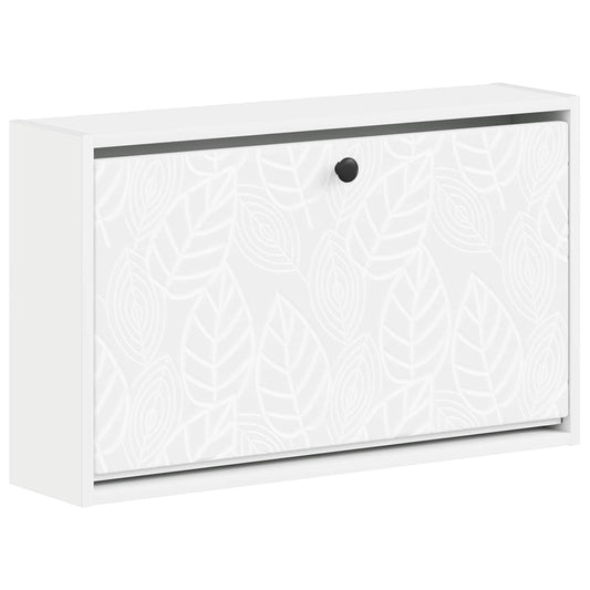 vidaXL Τοίχου Ντουλάπα Παπουτσιών DELFT 71 x 17 x 43 εκ Λευκό