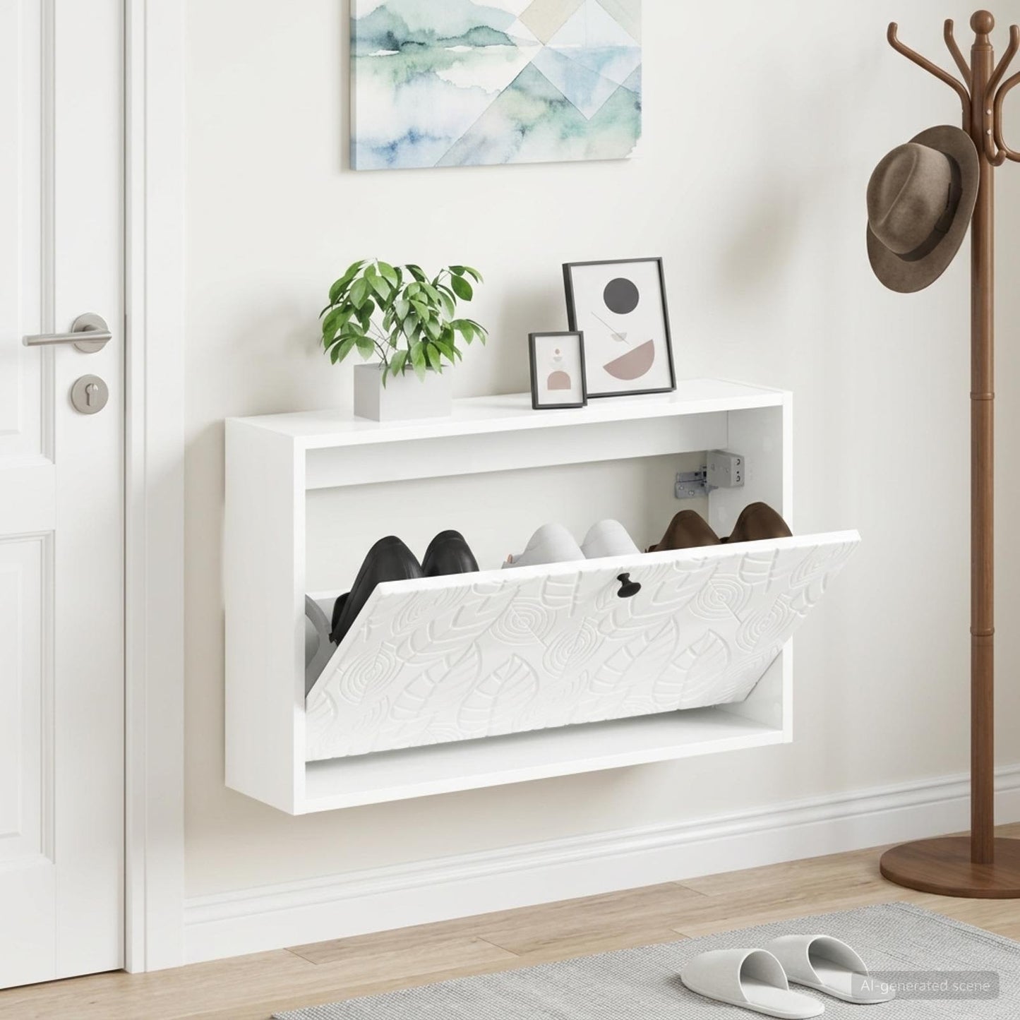 vidaXL Τοίχου Ντουλάπα Παπουτσιών DELFT 71 x 17 x 43 εκ