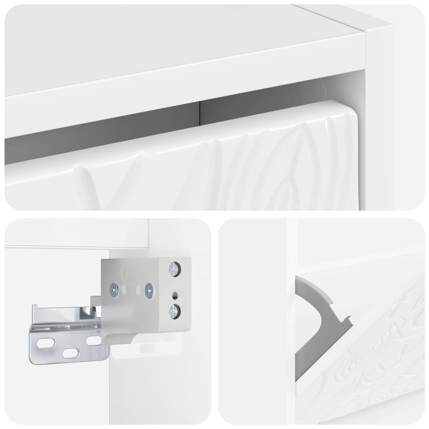 vidaXL Τοίχου Ντουλάπα Παπουτσιών DELFT 71 x 17 x 86 εκ.