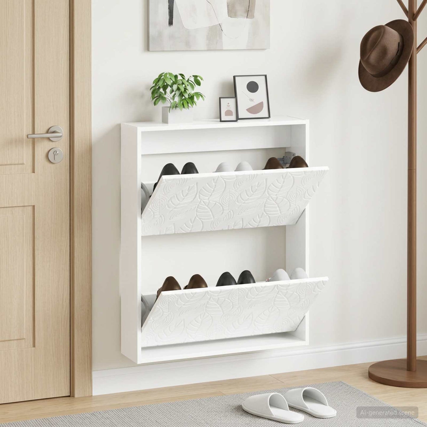 vidaXL Τοίχου Ντουλάπα Παπουτσιών DELFT 71 x 17 x 86 εκ.