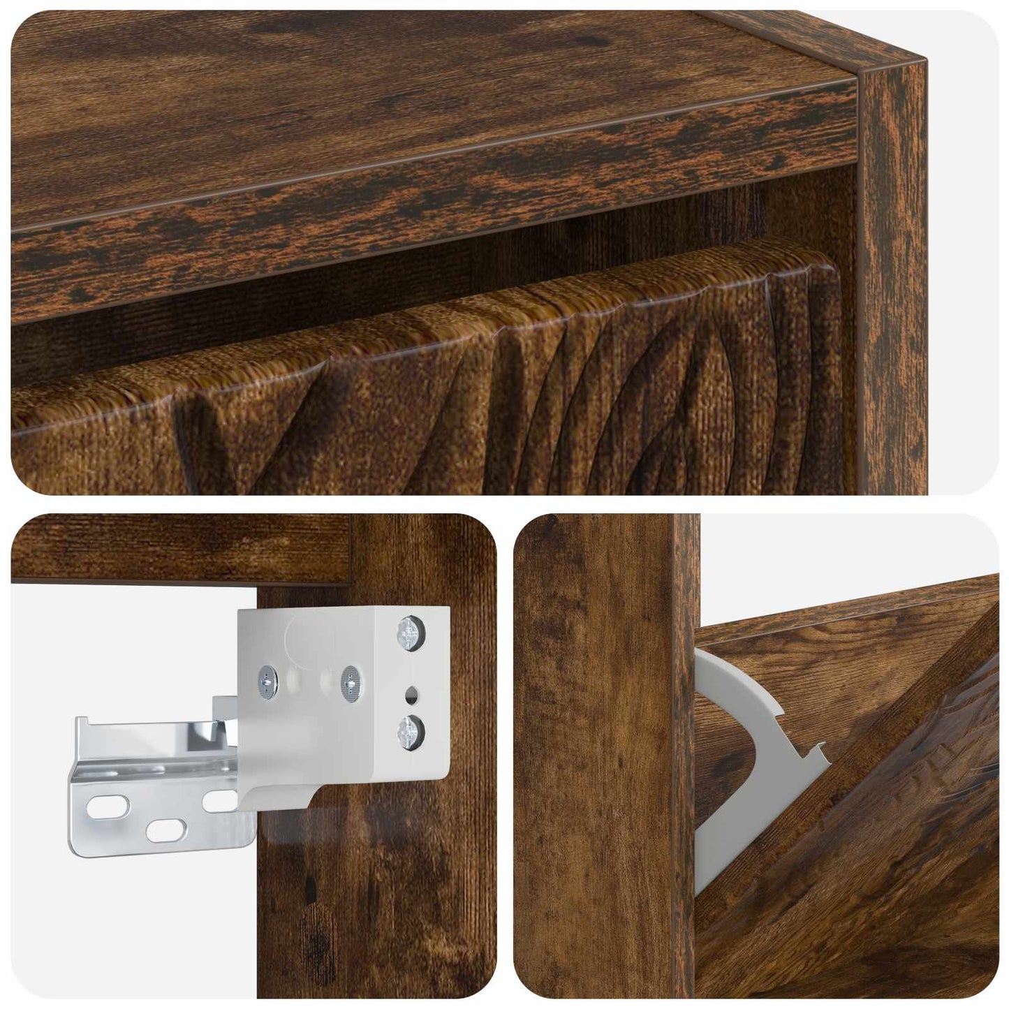 vidaXL Τοίχου Ντουλάπα Παπουτσιών DELFT 71 x 17 x 86 εκ.