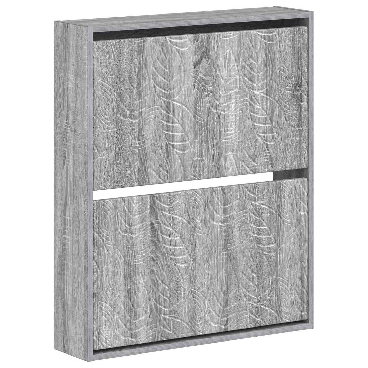 vidaXL Τοίχου Ντουλάπα Παπουτσιών DELFT 71 x 17 x 86 εκ. Γκρι Sonoma