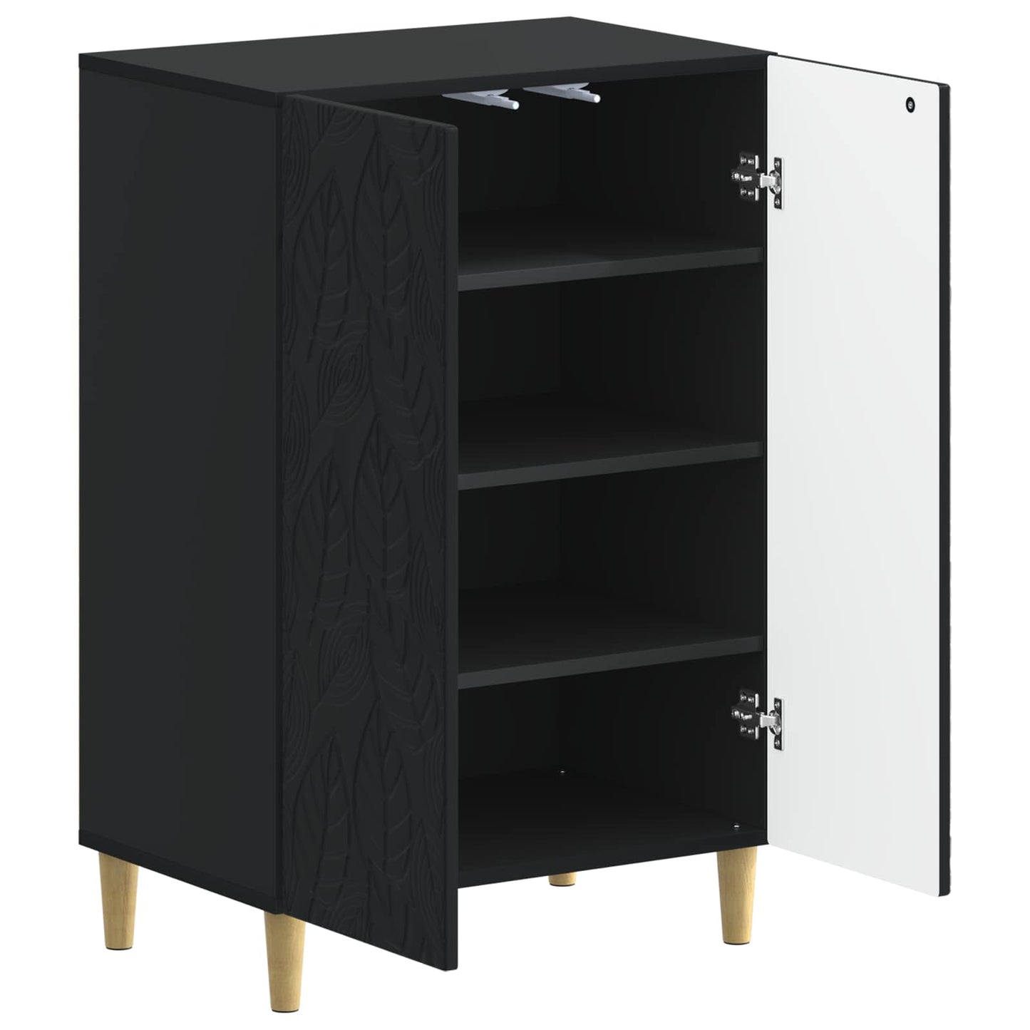vidaXL Ντουλάπα Παπουτσιών DELFT 59,5 x 39,5 x 90 εκ. Μαύρο