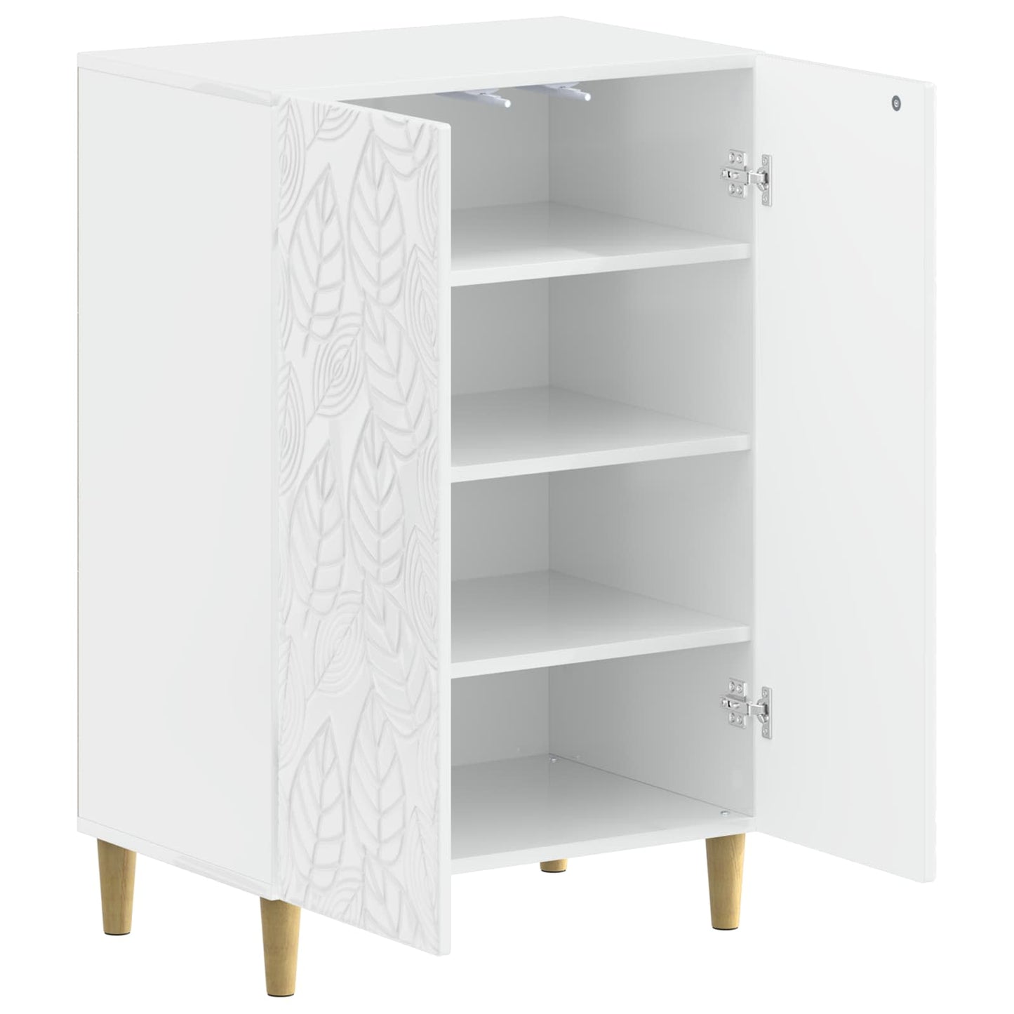 vidaXL Ντουλάπα Παπουτσιών DELFT 59,5 x 39,5 x 90 εκ. Γυαλιστερό Λευκό