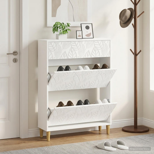 vidaXL Ντουλάπα Παπουτσιών DELFT 78 x 24 x 103 εκ. Επεξεργασμένο Ξύλο