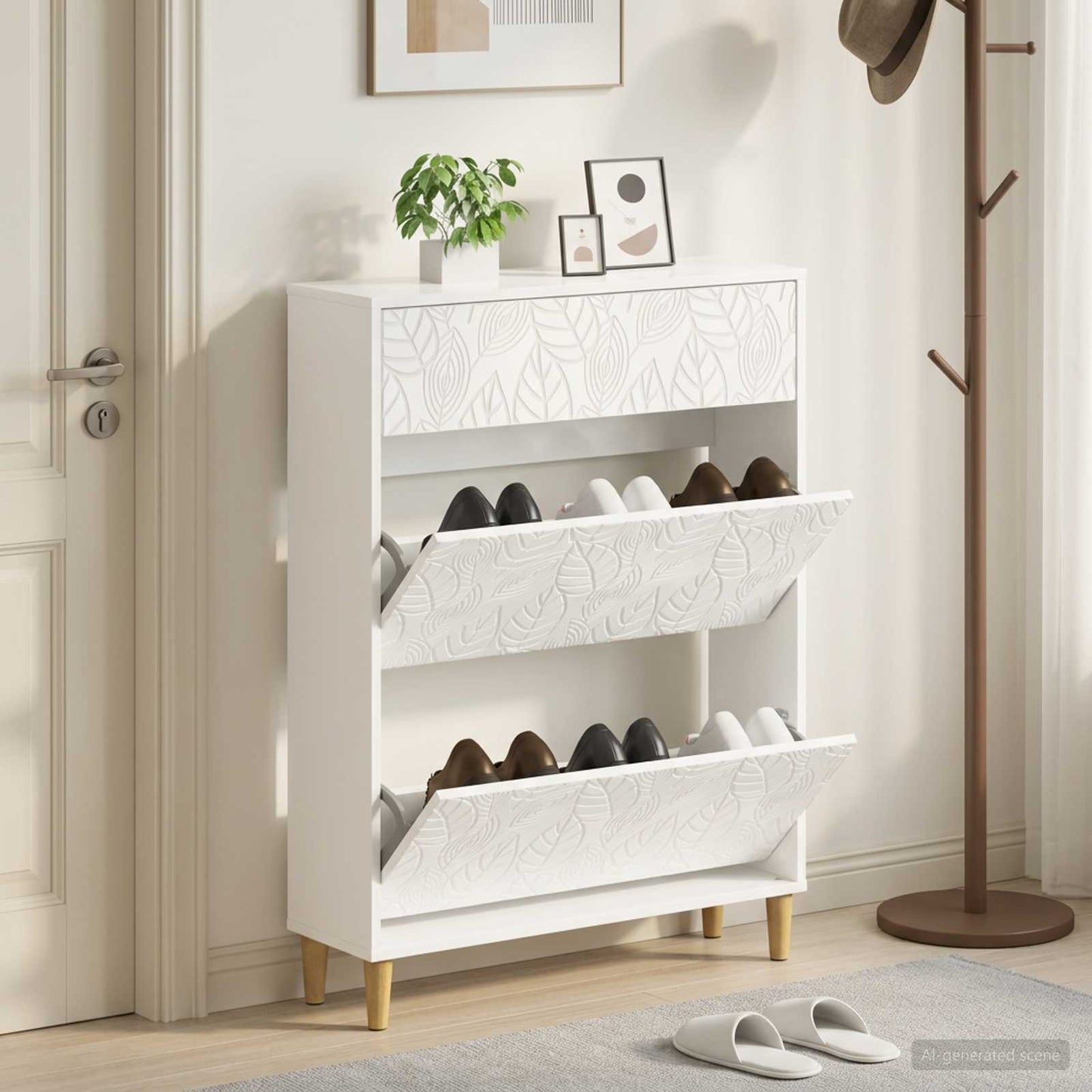 vidaXL Ντουλάπα Παπουτσιών DELFT 78 x 24 x 103 εκ. Επεξεργασμένο Ξύλο