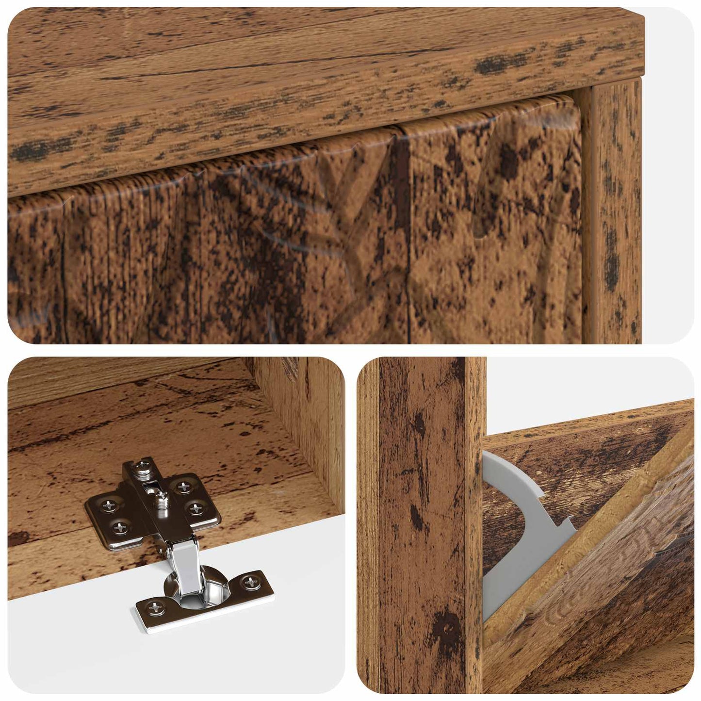 vidaXL Ντουλάπα Παπουτσιών DELFT 78 x 24 x 103 εκ. Επεξεργασμένο Ξύλο