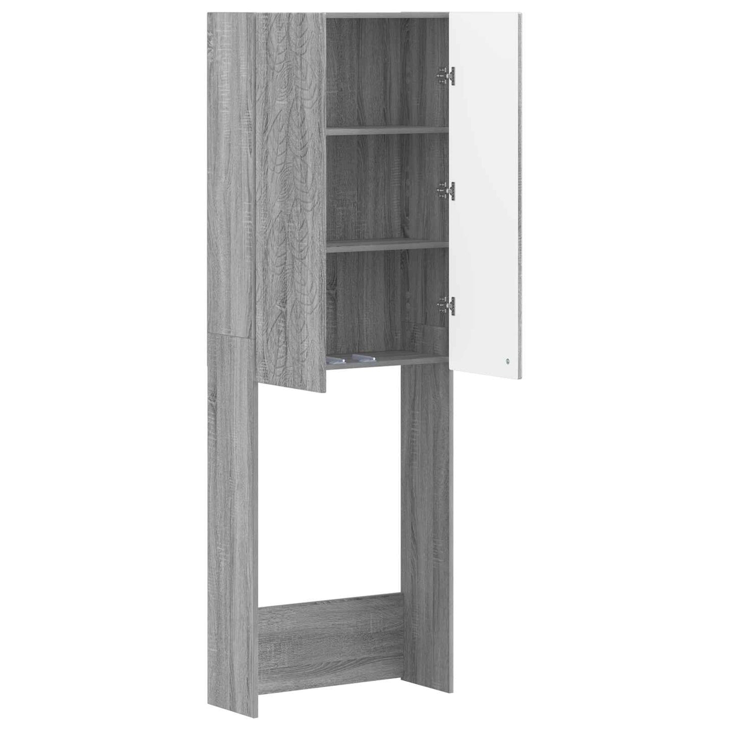 vidaXL Ντουλάπα τουαλέτας DELFT Γκρι Sonoma 66 x 25,5 x 190 εκ.