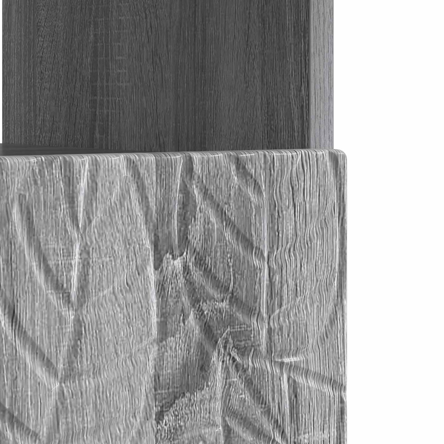 vidaXL Ντουλάπα LED Τηλεόρασης Γκρι Sonoma Επεξεργασμένο Ξύλο