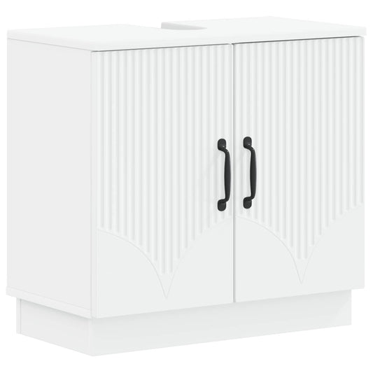 vidaXL Ντουλάπα Νιπτήρα Mπάνιου HOORN Λευκό 59,5 x 31,5 x 56 εκ.